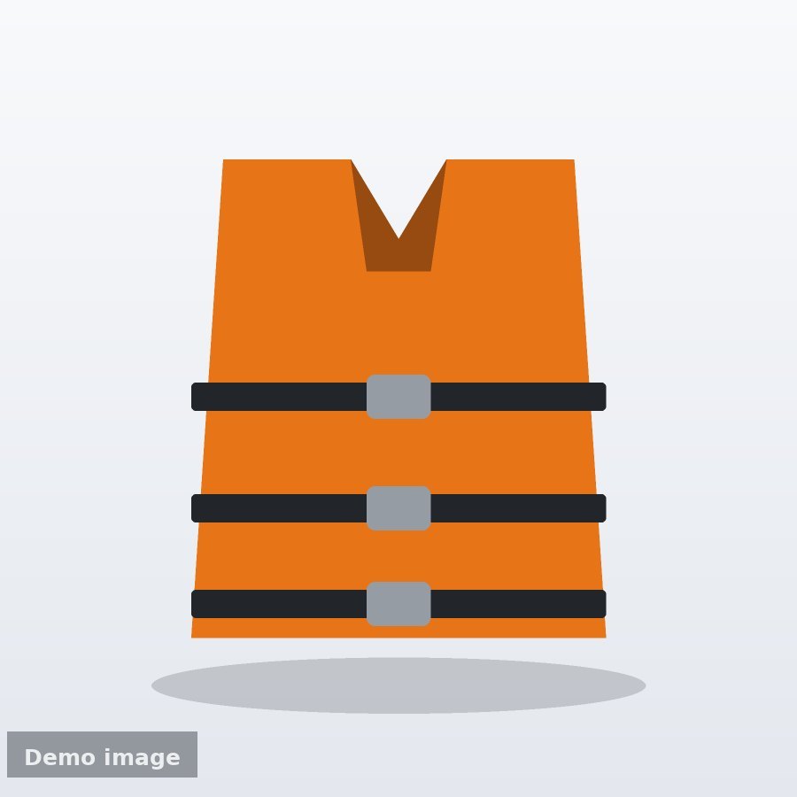 Adult Life Jacket, USCG Type III — illustration