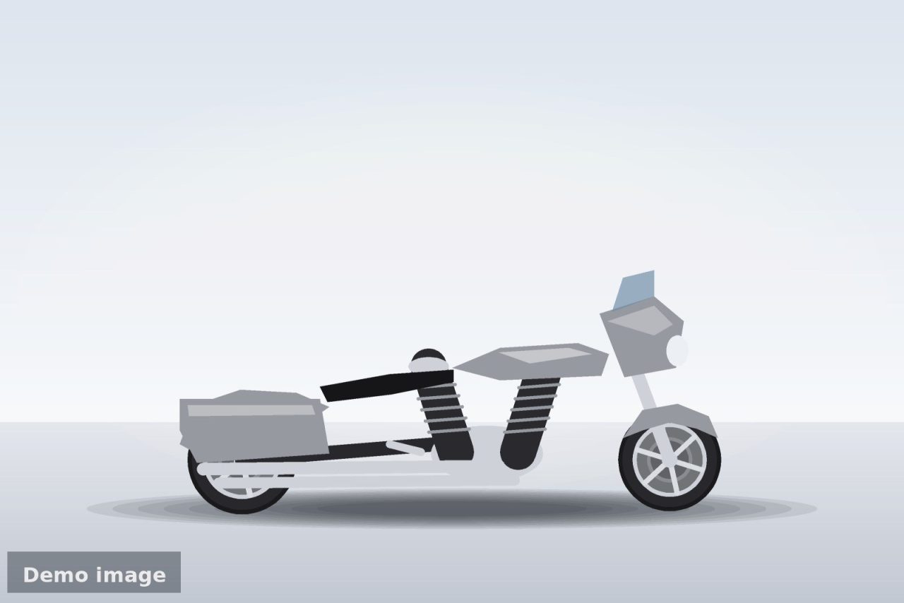 Demo image: illustration of the 2019 Harley-Davidson Road Glide Special (side view)