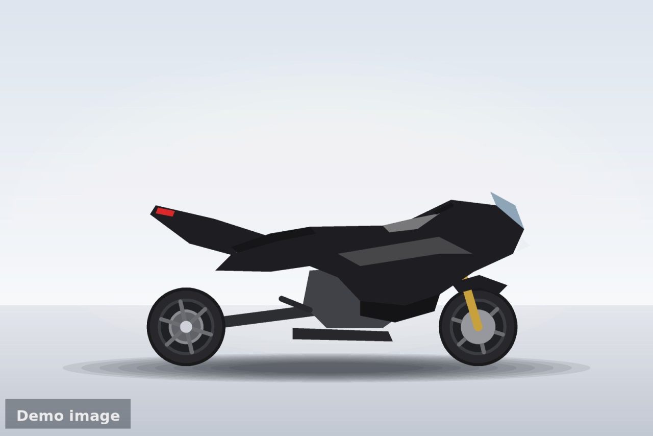 Demo image: illustration of the 2020 Kawasaki Ninja 400 ABS (side view)